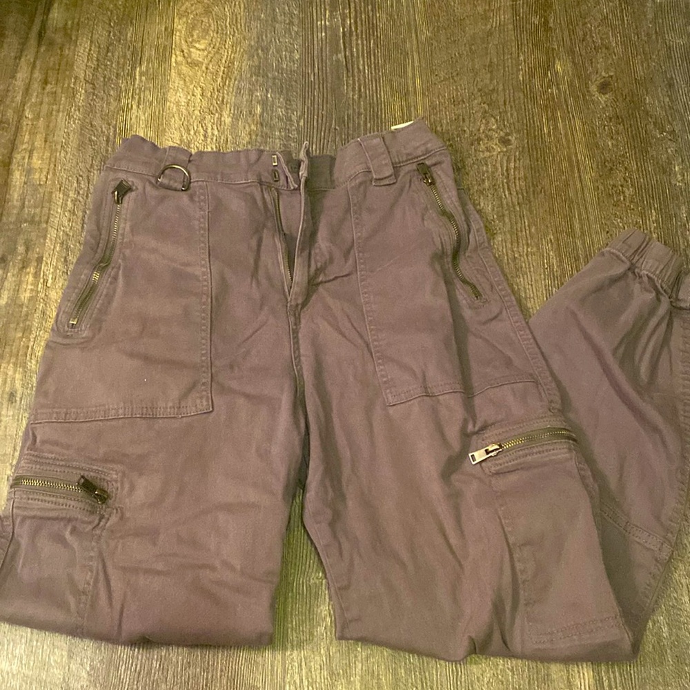 Gray cargo pants